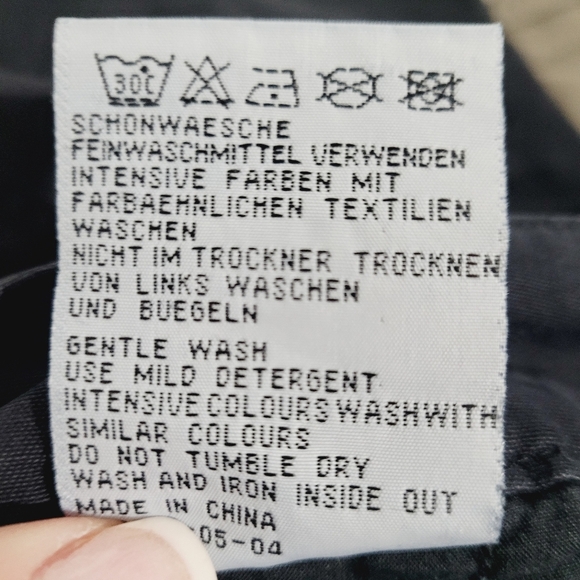 S. Oliver Pants Wide Leg Cargo Y2K Black Woman's Size 40 TINKA - Picture 13 of 13